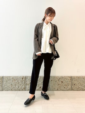 「イチ推しジャケットスタイル」｜かなみさん（レディース・160cm）の秋コーディネート