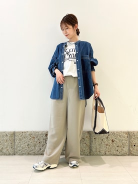 かなみさん（レディース・160cm）の春コーディネート