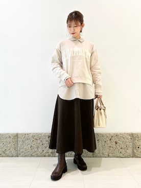 かなみさん（レディース・160cm）の冬コーディネート