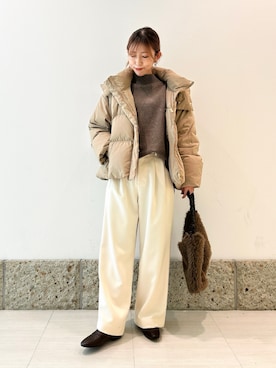 「アイテム（パンプス）」を使った、かなみさん（レディース・160cm）の秋コーディネート