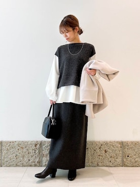 かなみさん(レディース・160cm)の冬コーディネート