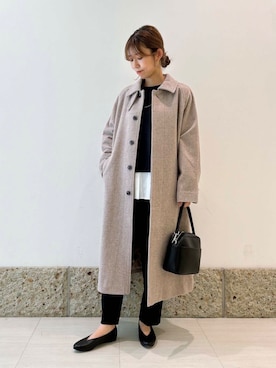 「アイテム（パンプス）」を使った、かなみさん（レディース・160cm）の冬コーディネート