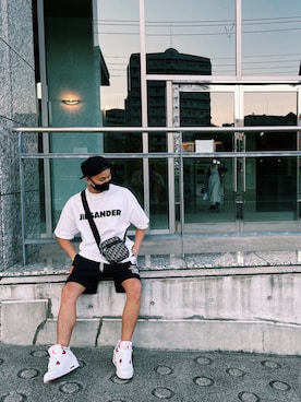 「Dior」｜「アイテム（スウェットパンツ）」を使った、Taichさん（メンズ・173cm）の夏コーディネート