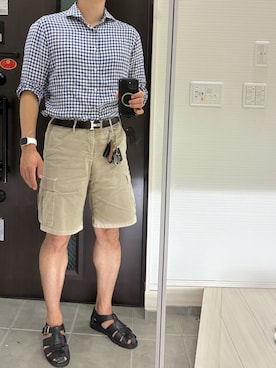 「Paraboot（パラブーツ）の【 paraboot / パラブーツ 】PACIFIC パシフィック　GURKHA SANDALS　グルカサンダル（サンダル）」を使った、Chrisさん（メンズ・180cm・30代）の夏コーディネート
