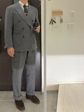「スーツ」｜Chrisさん（メンズ・180cm・30代）の秋コーディネート