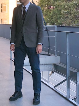 Chrisさん（メンズ・181cm）の冬コーディネート