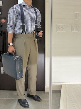 「アイテム（ローファー）」を使った、Chrisさん（メンズ・180cm・30代）の夏コーディネート