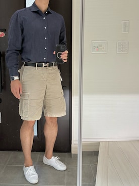 「カーゴパンツ」｜Chrisさん（メンズ・180cm・30代）の秋コーディネート