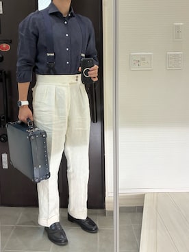 「アイテム（バッグ）」を使った、Chrisさん（メンズ・180cm・30代）の夏コーディネート