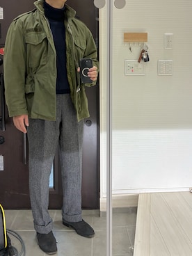 「アイテム（ニット/セーター）」を使った、Chrisさん（メンズ・180cm・30代）の秋コーディネート