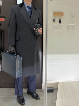 「アイテム（スーツセット）」を使った、Chrisさん（メンズ・180cm）の秋コーディネート