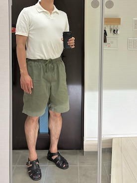 「BEAMS（ビームス）のアイテム」を使った、Chrisさん（メンズ・180cm）の夏コーディネート