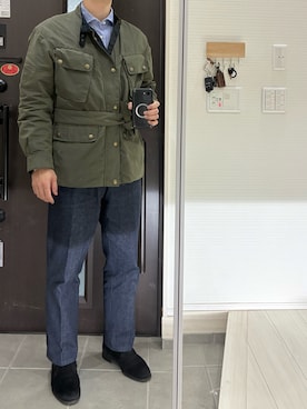 「アイテム（ブーツ）」を使った、Chrisさん（メンズ・180cm・30代）の冬コーディネート