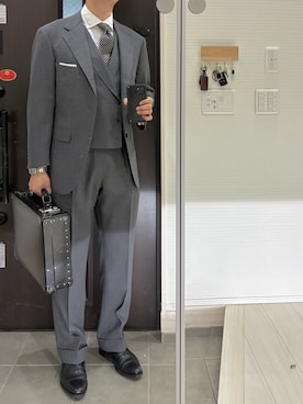 「Church's（チャーチ）の【Church's】DUBAI　EEB017 9XV F0AAB（ドレスシューズ、ブラック系）」を使った、Chrisさん（メンズ・180cm）の春コーディネート