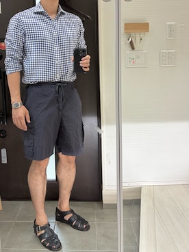 「Paraboot（パラブーツ）のアイテム」を使った、Chrisさん（メンズ・180cm）の夏コーディネート