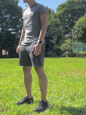 「ランニングシューズ」｜「UNIQLO（ユニクロ）のアイテム」を使った、Chrisさん（メンズ・181cm）の夏コーディネート