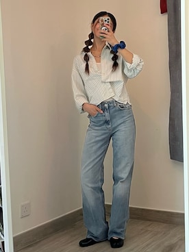 「アイテム（スリッポン）」を使った、潘多拉さん（レディース・168cm・30代）の夏コーディネート