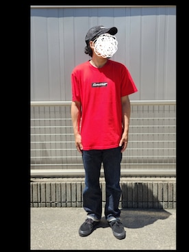 「アイテム（キャップ）」を使った、youさん（メンズ・168cm）の夏コーディネート