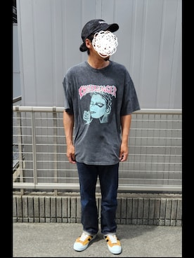 「Tシャツ×デニム」｜youさん（メンズ・168cm）の夏コーディネート