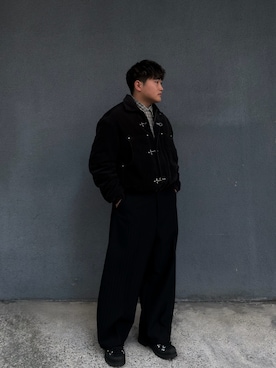 「ZARA MANのアイテム」を使った、DAISUKEさん（メンズ・169cm）の冬コーディネート