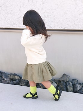「キュロット」｜「アイテム（レッグウェア）」を使った、kohahiyoさん（キッズ・100cm）の春コーディネート