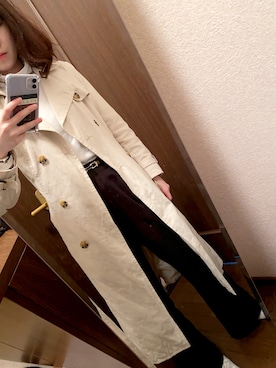 「NICE CLAUP（ナイスクラップ）のアイテム（ジャケット/アウター）」を使った、きらさん（レディース・163cm）の春コーディネート
