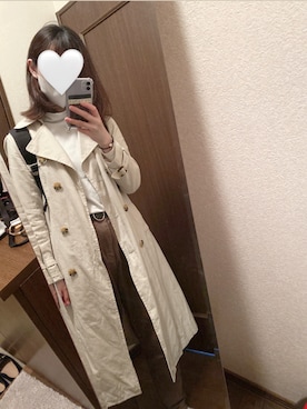 「NICE CLAUP（ナイスクラップ）のアイテム（ジャケット/アウター）」を使った、きらさん（レディース・163cm）の春コーディネート