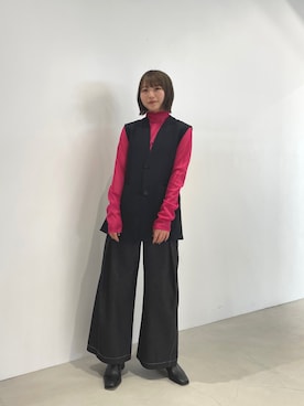「アイテム（テーラードジャケット）」を使った、rinaさん（レディース・158cm）の春コーディネート