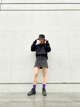 「DIESEL（ディーゼル）のアイテム（スカート）」を使った、aykさん（レディース・156cm）の春コーディネート