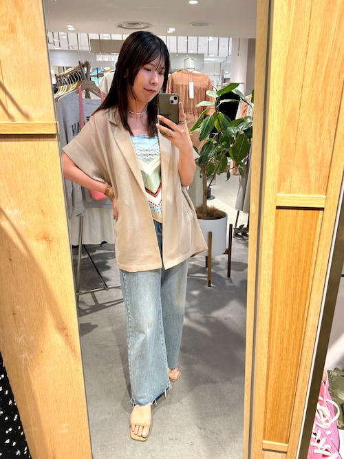 《大人の夏アイテム》フレンチスリーブメッシュジャケット