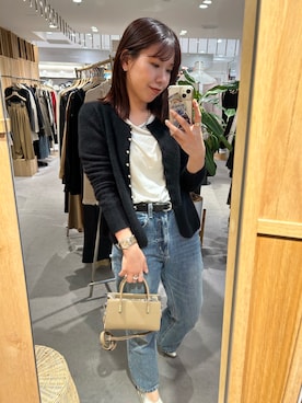 「アイテム（トートバッグ）」を使った、IGARASHI_166cmさん（レディース・166cm）の秋コーディネート