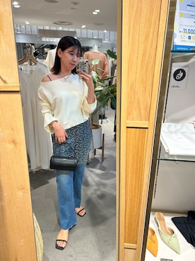 「スパンコール」｜「アイテム（パンツ）」を使った、IGARASHI_166cmさん（レディース・166cm）の夏コーディネート