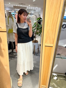 「SHENERY（シーナリー）のアイテム」を使った、IGARASHI_166cmさん（骨格ストレート・レディース・166cm）の夏コーディネート
