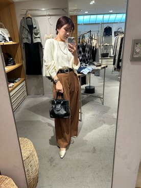 「ワンショルダー」｜IGARASHI_166cmさん（レディース・166cm）の秋コーディネート