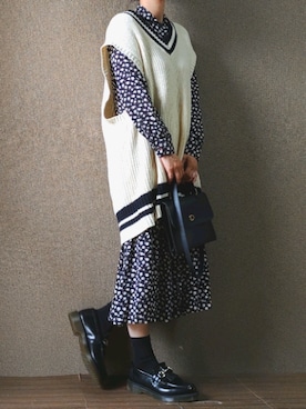 「チルデンセーター」｜zyun1977bさん（レディース・163cm）の秋コーディネート