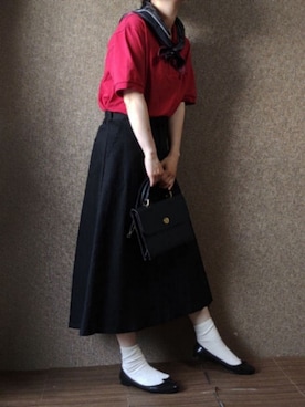 「FRED PERRY（フレッドペリー）のアイテム（ストール/ショール）」を使った、zyun1977bさん（レディース・163cm）の夏コーディネート