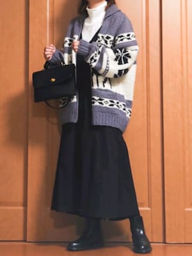 「カウチン」｜zyun1977bさん（レディース・163cm）の冬コーディネート