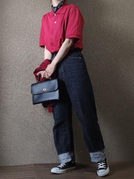 「FRED PERRY（フレッドペリー）のアイテム（ストール/ショール）」を使った、zyun1977bさん（レディース・163cm）の秋コーディネート