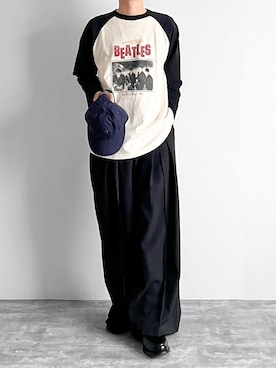 「UNE MANSION（ユヌマンション）のアイテム」を使った、つね。さん（メンズ・174cm）の秋コーディネート