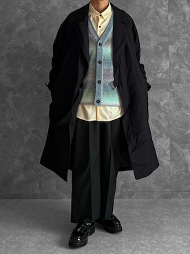 「RUUBON（ルーボン）のアイテム（ローファー）」を使った、つね。さん（メンズ・174cm）の冬コーディネート