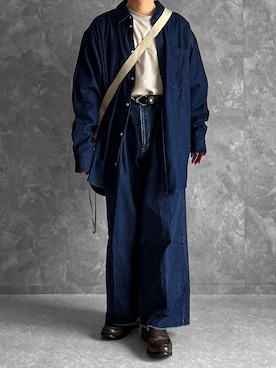 「saby（サバイ）のアイテム」を使った、つね。さん（メンズ・174cm）の秋コーディネート