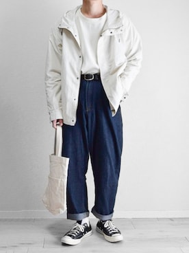「URBAN RESEARCH Sonny Label（アーバンリサーチサニーレーベル）のアイテム（マウンテンパーカー）」を使った、つね。さん（メンズ・174cm）の春コーディネート