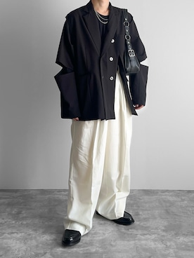 「seyto（セイト）のアイテム」を使った、つね。さん（メンズ・174cm）の春コーディネート