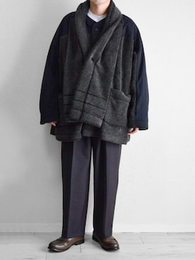 「tac:tac（タクタク）のアイテム」を使った、つね。さん（メンズ・174cm）の冬コーディネート