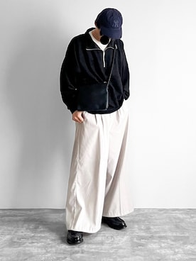 「アイテム（キャップ）」を使った、つね。さん（メンズ・174cm）の秋コーディネート