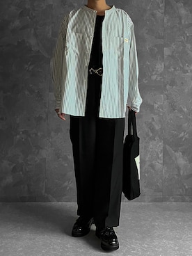 「RUUBON（ルーボン）のアイテム（ローファー）」を使った、つね。さん（メンズ・174cm）の冬コーディネート
