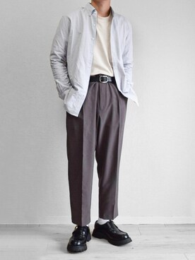 「ジーユー」｜つね。さん（メンズ・174cm）の春コーディネート