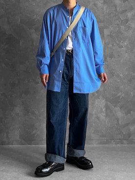 「RUUBON（ルーボン）のアイテム（ローファー）」を使った、つね。さん（メンズ・174cm）の春コーディネート