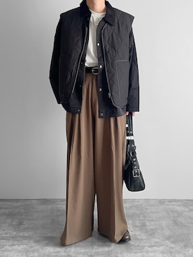 「EASENCE（イーズエンス）のアイテム」を使った、つね。さん（メンズ・174cm）の春コーディネート