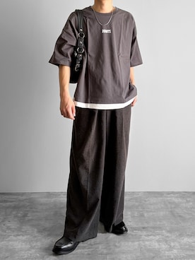 「selle glant（セレグランテ）のアイテム」を使った、つね。さん（メンズ・174cm）の春コーディネート